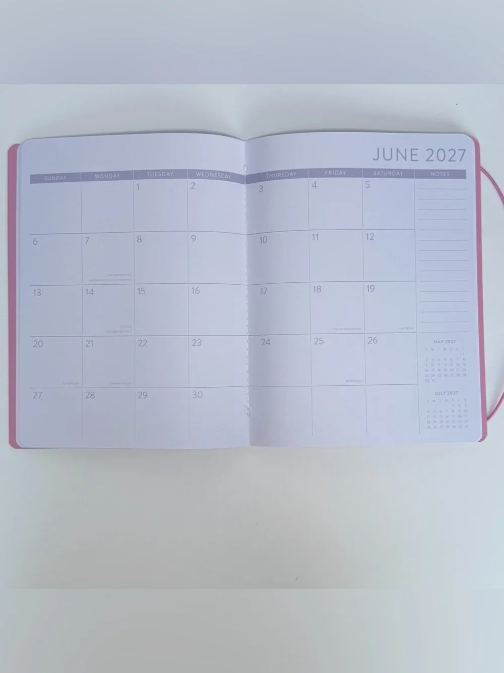 2026-2027 Weekly Monthly 17-month Planner - Orange Circle Studio (Pink Tulips)